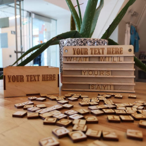 Take and Make Kits: Laser Cut Letter Board Sign